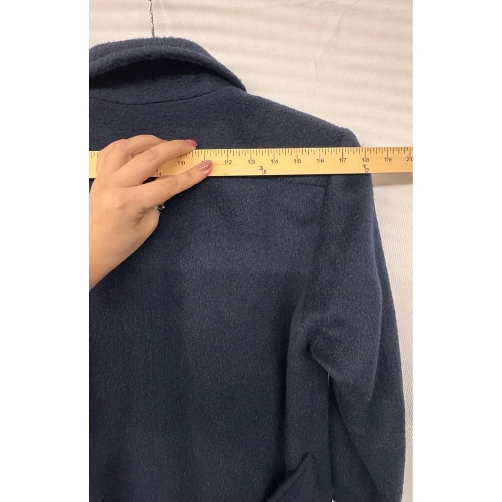Navy Longline Duster Coat‎ Women’s Size M/L 44” Maxi Minimalist Jacket